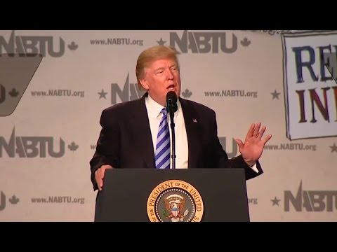 Trump speaks on election victory at NABTU conference