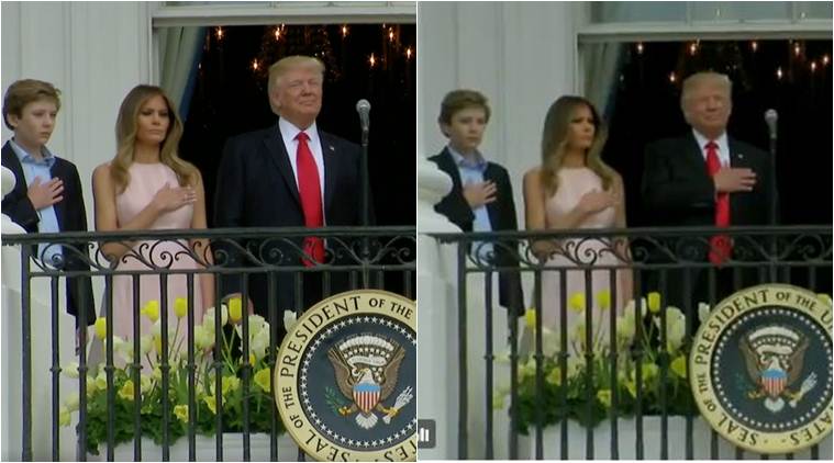 First Lady reminds President to put hand over heart and other Easter bloopers